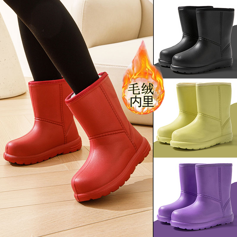防水雪地靴女款冬季加绒保暖棉靴