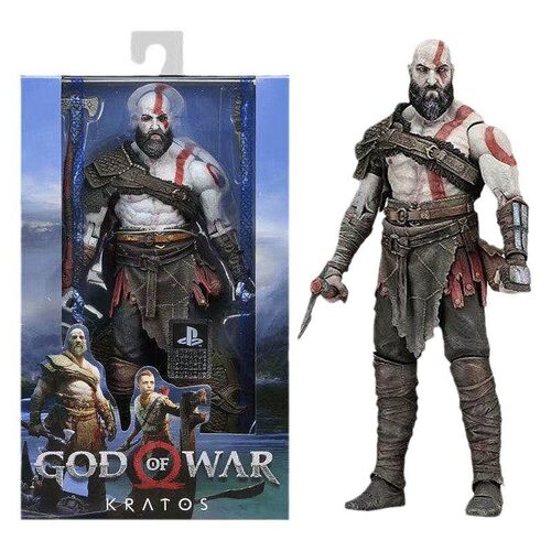 NECA战神奎托斯Kratos手办模型7寸 少年适用PVC材质人物公仔玩具