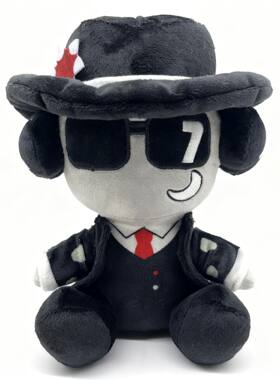 跨境新品forsaken chance plush被遗忘的游戏 西装男毛绒玩具公仔
