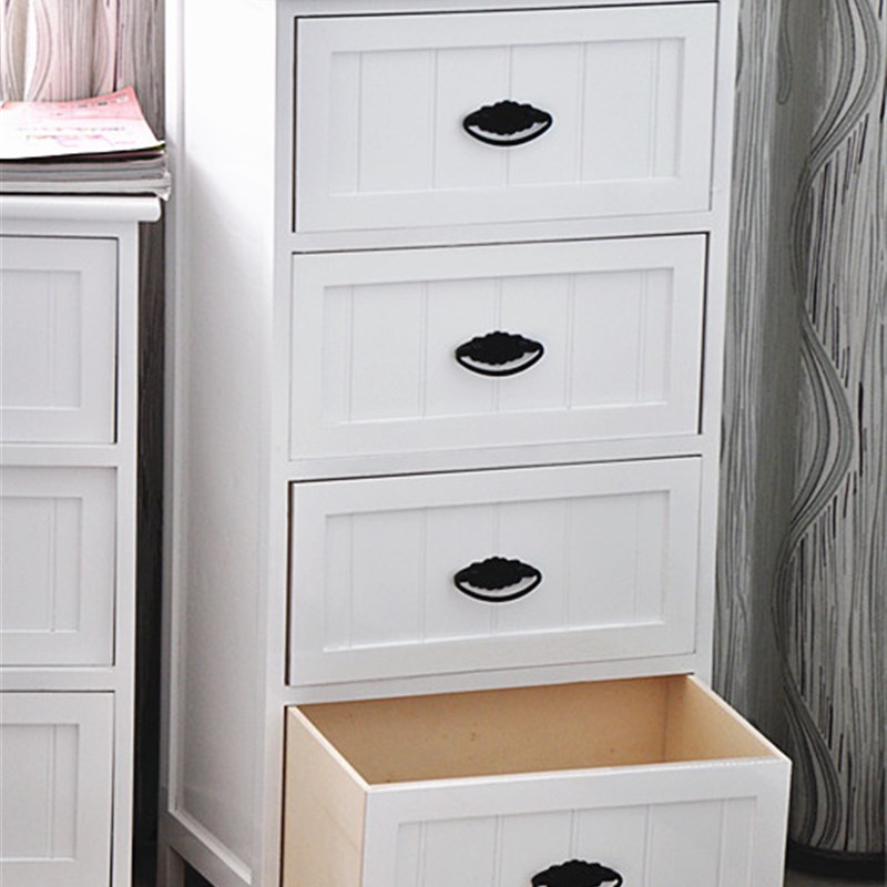 实木多层抽屉式收纳柜三四五斗柜客厅储物柜夹缝柜白色窄边组合柜