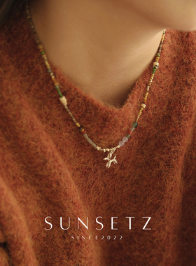 简约气球小狗串珠项链女款锁骨链