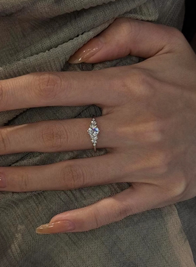 爆闪钻戒指2025新款爆款百搭气质