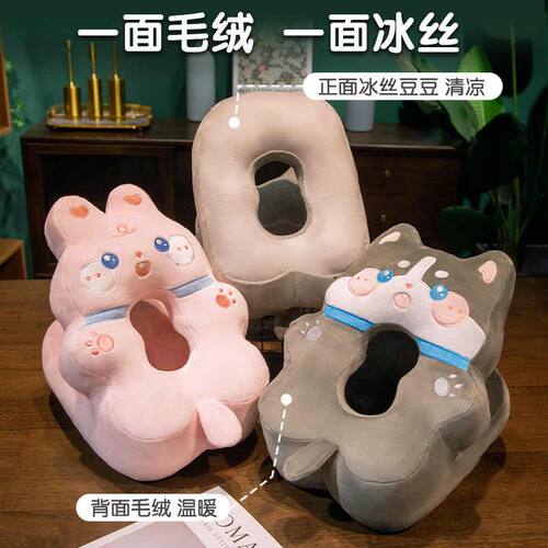 新款卡通午睡枕办公室午休枕趴睡枕小学生午休神器趴趴枕毛绒靠垫