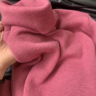 高级感莓粉色针织衫女2026春秋新款修身显瘦保暖打底衫配坎肩马甲