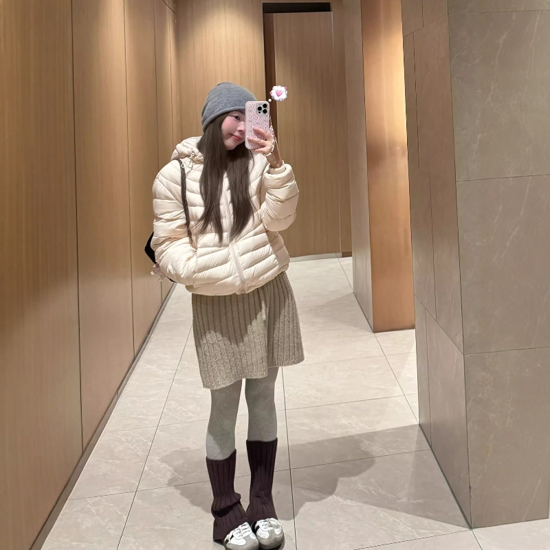 韩系保暖百搭针织半身裙a字短裙