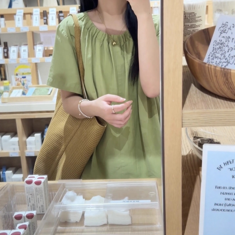 别致独特小众褶皱设计感短袖上衣