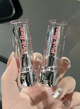 pinkbear皮可熊水精华口红奶酪哑光唇泥固体唇蜜s04皮克熊不沾杯