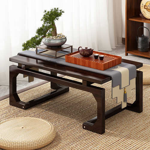 桉肃旗舰店竹炕桌坐地飘窗桌茶台