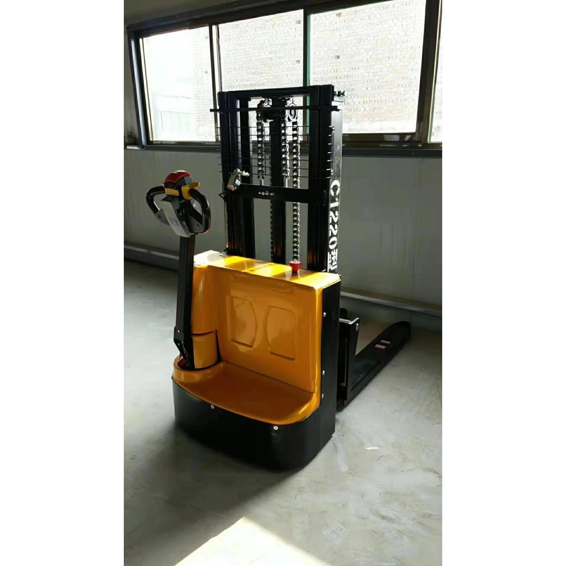 全电动步行式堆高吨3米2装卸车堆垛叉车2米托盘车搬316运车堆车高