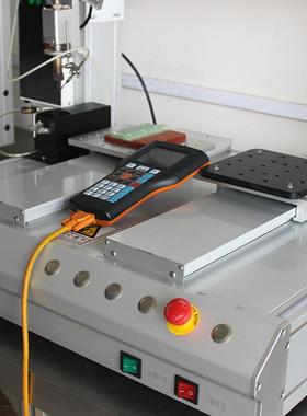 家自机动焊锡 PQH-0CB线路厂板点焊四轴桌面式全自动双平台旋转锡