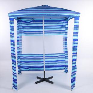 隔54跨境沙滩伞帐篷伞户外四遮阳防晒方形四角防风热太阳定 制log