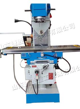 回转头式机沟槽 臂立式自动走刀卧两用铣床 升降台摇js-887金属切