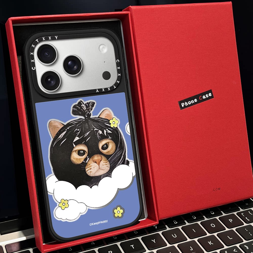 C家瑞幸DO YOU LOVE咪猫头像磁吸MagSafe适用苹果17/18proMax手机壳iPhone15防摔16pro保护套13/14p镜面17Air