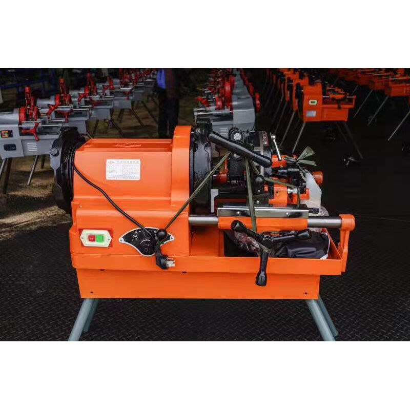 上海电动套丝机2寸高速大功率车丝鲁沪3寸水管绞丝切管圆钢机兽王