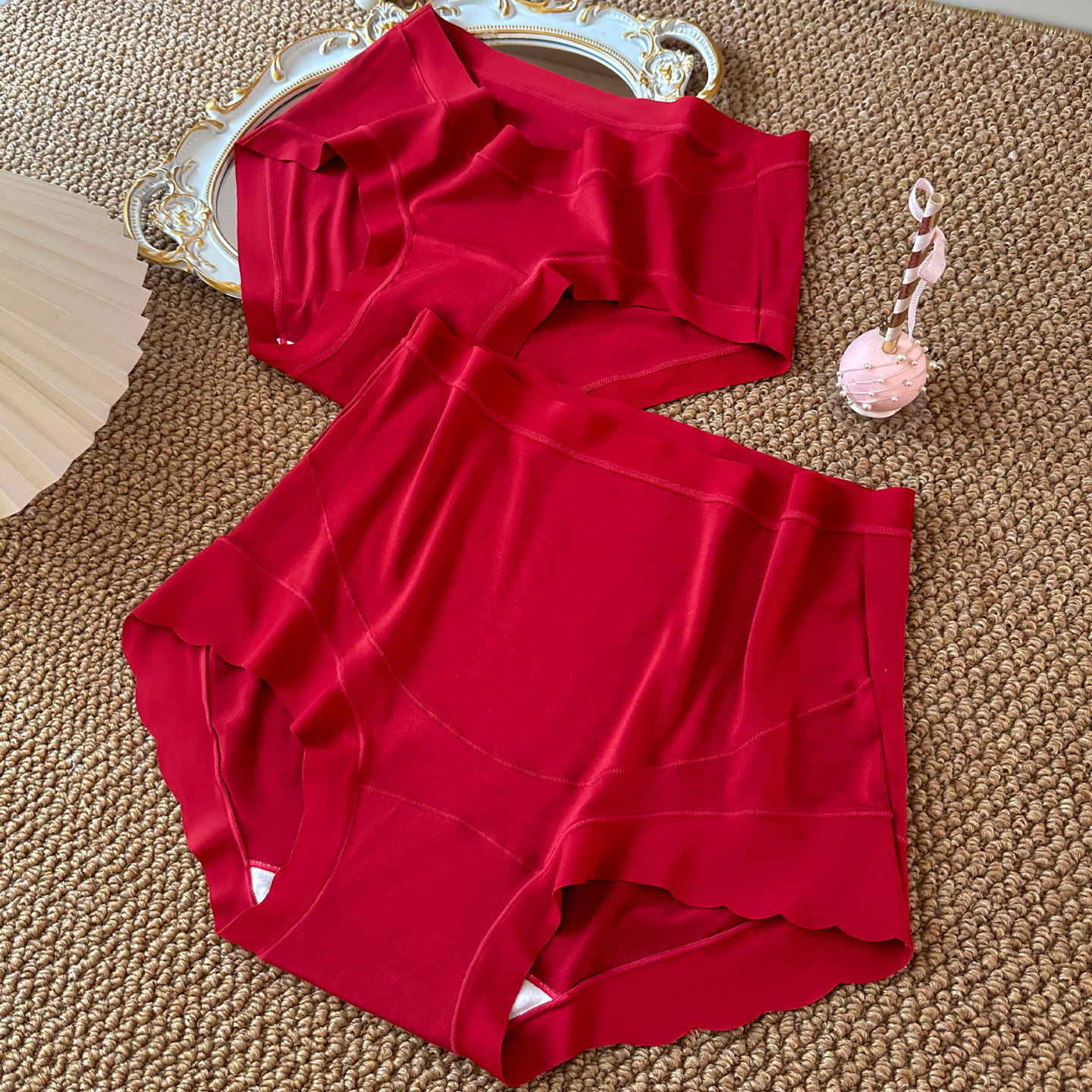 莫代尔大红色孕妇内裤怀孕期高腰托腹孕早中晚期无痕低腰三角孕裤,孕妇装/孕产妇用品/营养,内裤,淘宝优惠券,粉丝福利购,淘宝优惠卷