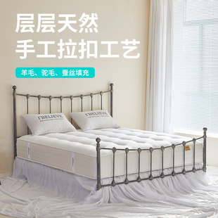 艾比利床垫席梦思天然手工拉扣无胶工艺独立袋装 双层弹簧定制