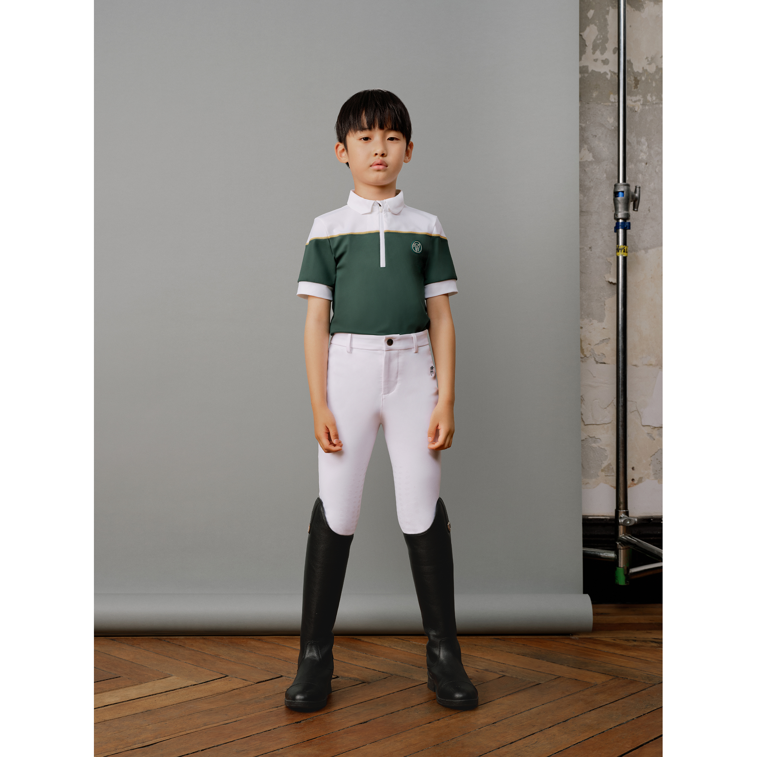 AYM爱跃马儿童撞色训练短袖