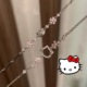 可爱三丽鸥hellokitty粉钻樱花手链女轻奢高颜值小众设计饰品闺蜜