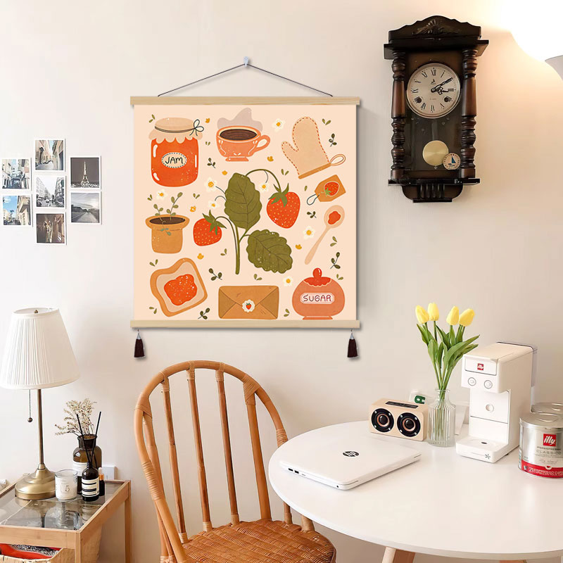 餐厅装饰画奶油风小清新挂画