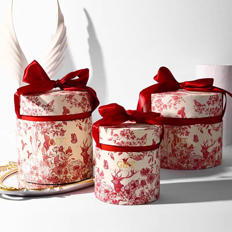 高级轻奢朱顶红蜡球礼盒糖盒结婚送礼现货商务伴手礼礼盒喜糖盒子