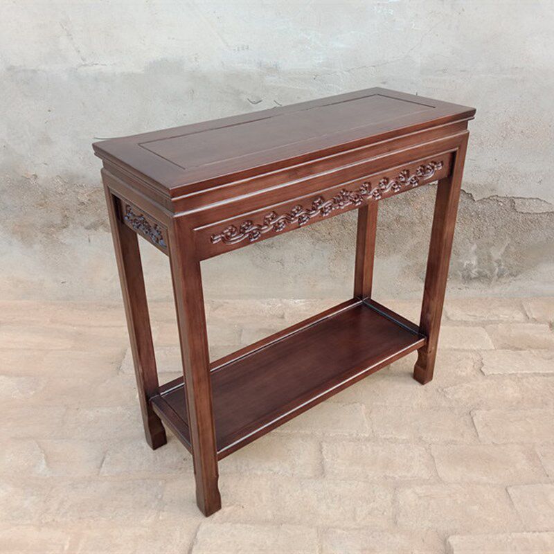 实木沙发边几角几窄边桌边柜客厅小茶几新中式长条桌简约长方形桌