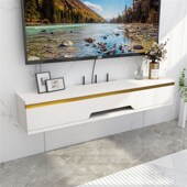 实木背景墙柜组合小户型壁挂电视柜客厅卧室出租房挂墙实木电视柜