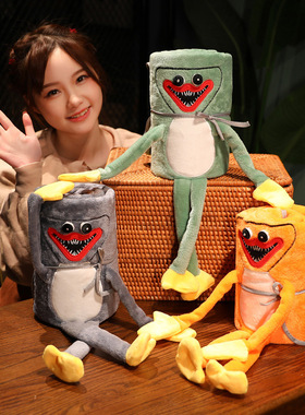 跨境波比公仔poppy playtime香肠怪公仔huggywuggy波比毯子 毛毯