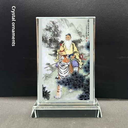 采购产品道士药像，王孙四仪像，水晶玻璃饰品，工艺品，家庭祭拜