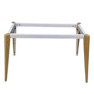 金属餐桌架岩板餐桌腿电脑桌架会议桌支架办公桌腿木纹色玻璃 新款