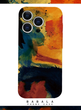 黄昏河岸黄色创意油画菲林二合一手机壳适用苹果17nova14华为p70mate60小米15opporeno14vivo荣耀300iPhone16