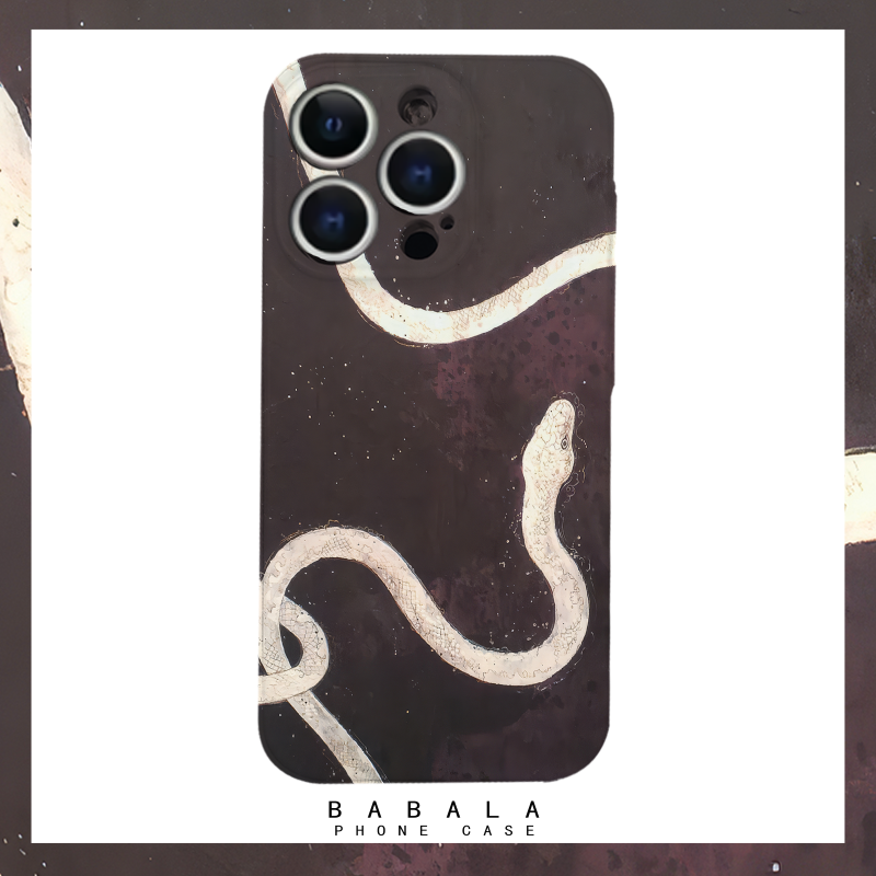 黑色艺术蛇年酷炫白蛇菲林二合一手机壳适用苹果17nova14华为p70mate60小米15opporeno14vivo荣耀300iPhone16,3C数码配件,手机保护套/壳,淘宝优惠券,粉丝福利购,淘宝优惠卷