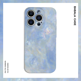 梦幻蓝色渐变高级感菲林二合一手机壳适用苹果17nova14华为p70mate60小米15opporeno14vivo荣耀300iPhone16