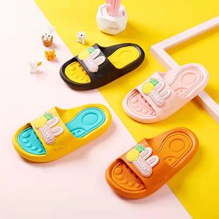 儿童拖鞋 男童夏女童可爱小孩宝宝室内家用洗澡浴室防滑亲子凉拖鞋
