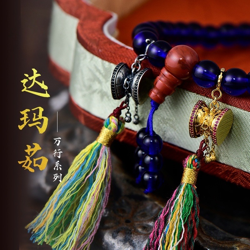 藏式纯银达玛如吊坠文玩原创挂件