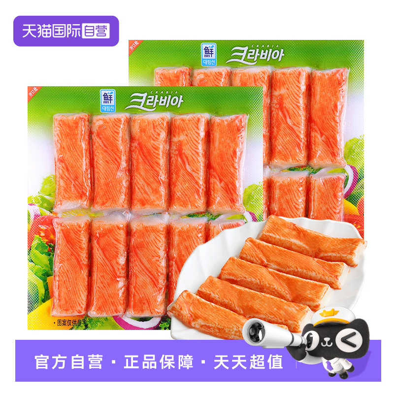 【自营】韩国进口思潮大林模拟蟹棒手撕即食蟹柳零食180g寿司沙拉
