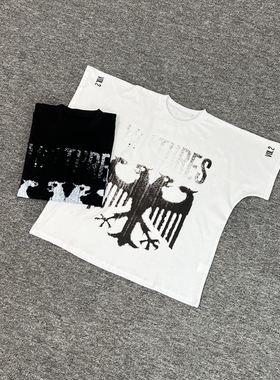 kanye Vultures2 试听会海口周边秃鹫印花夏季潮牌流行青年短袖潮