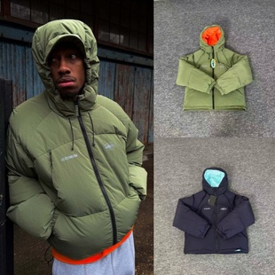 Corteiz恶魔岛面包连帽棉服男短款新款时尚休闲加厚保暖防风外套
