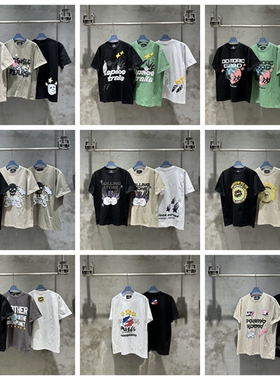 Broken Planet正确发泡印花ins潮牌男女情侣宽松美式高街短袖t恤