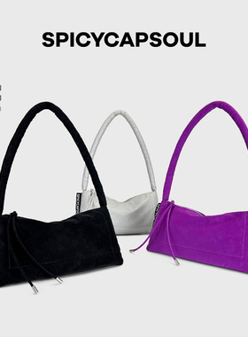【泡芙】SpicyCapsoul原创小众潮流时装布料雾感哑光单肩云朵女包