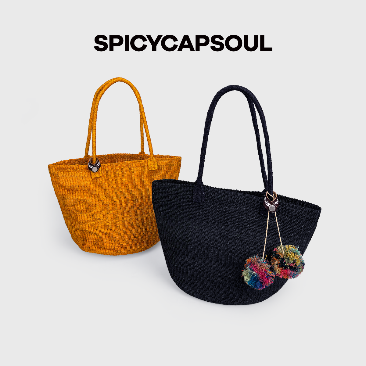【剑麻手工托特】SpicyCapSoul天然剑麻手工编织托特包（含内胆）