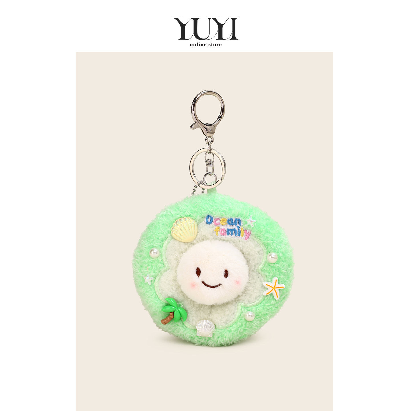 YUYI海洋甜甜圈乌龟海豹玩偶挂件