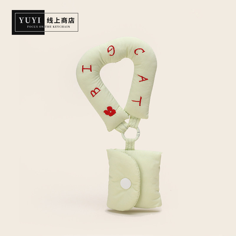 YUYI丑萌小清新布艺简约airpods耳机包女生苹果蓝牙耳机保护套壳耳机收纳包