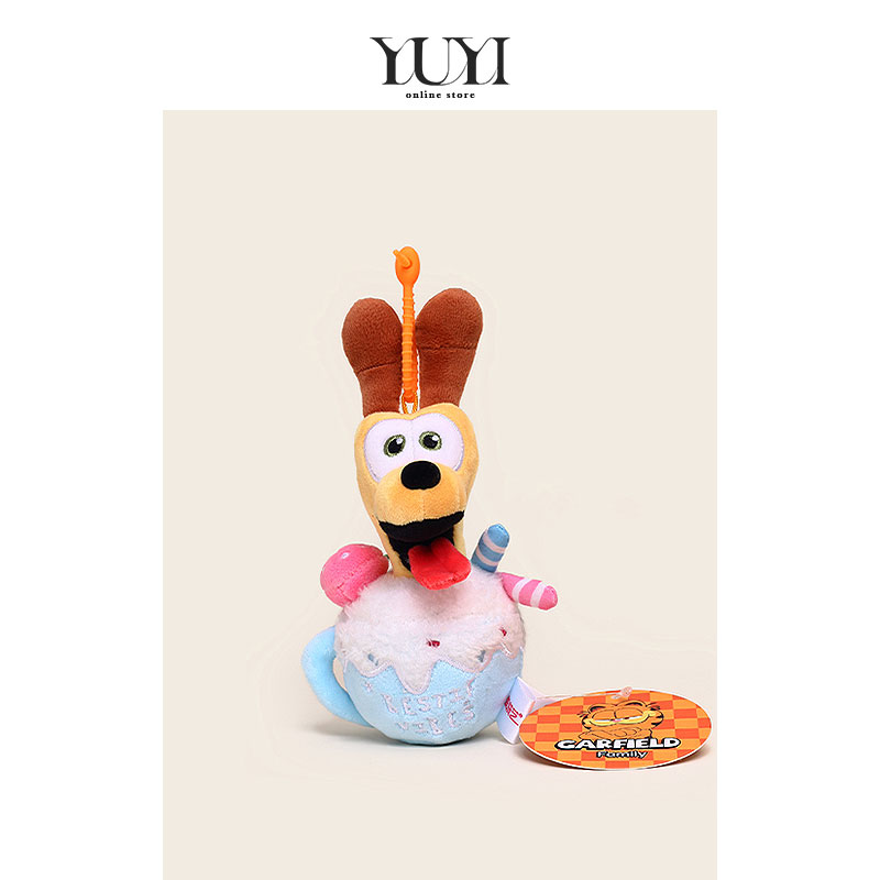 YUYI正版联名欧迪加菲猫盆栽公仔书包包挂件情侣生日礼物钥匙链女