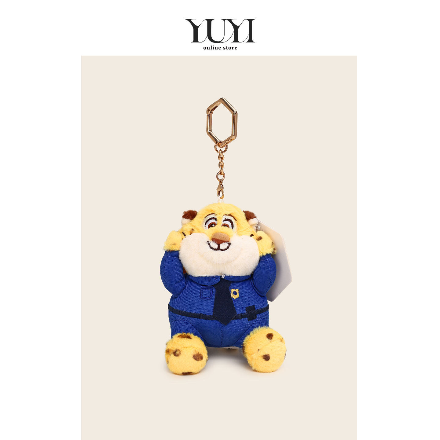 YUYI正版联名迪士尼豹警官尼克狐朱迪兔毛绒玩偶公仔包挂件钥匙扣
