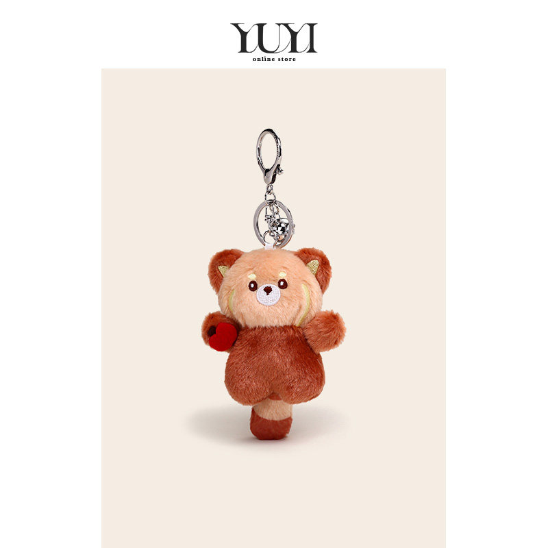 YUYI【福利款】可爱招财猫小浣熊猫情侣闺蜜书包包挂件钥匙扣礼物