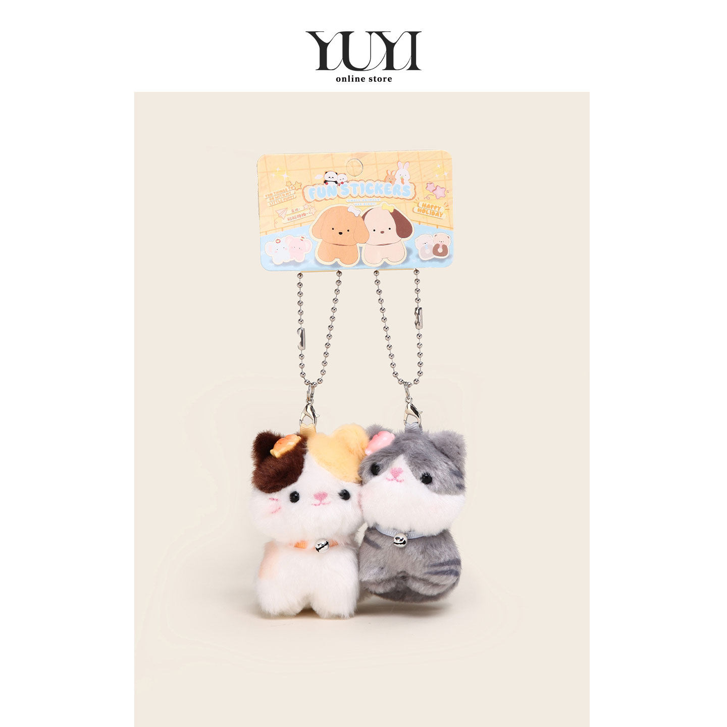 YUYI原创可爱小猫咪磁吸友谊双人一对情侣玩偶书包包挂件钥匙扣女,服饰配件/皮带/帽子/围巾,包挂件,淘宝优惠券,粉丝福利购,淘宝优惠卷