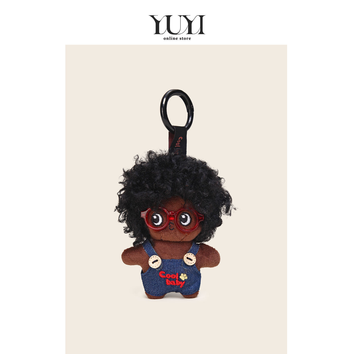 YUYI原创丑萌眼镜爆炸头卷毛公仔玩偶书包挂件女背包挂饰钥匙扣男,服饰配件/皮带/帽子/围巾,包挂件,淘宝优惠券,粉丝福利购,淘宝优惠卷
