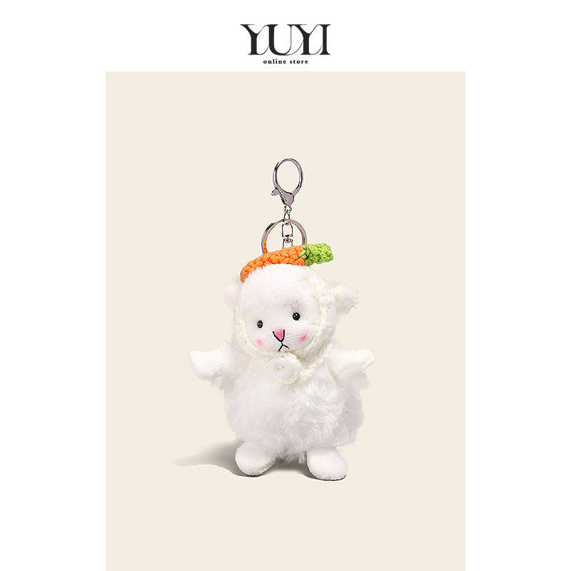 YUYI戴帽子小羊咩咩书包背包挂件