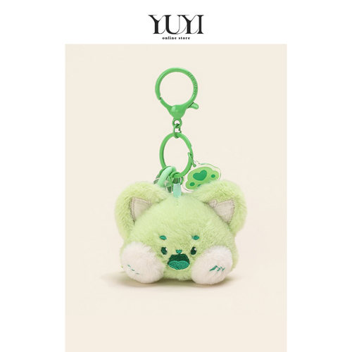 YUYI可爱嘟嘟猫头情侣书包包挂件
