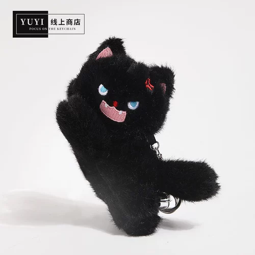 Плюшевая кукла, аксессуар на рюкзак, подвеска, брелок, котенок, кот, подарок на день рождения